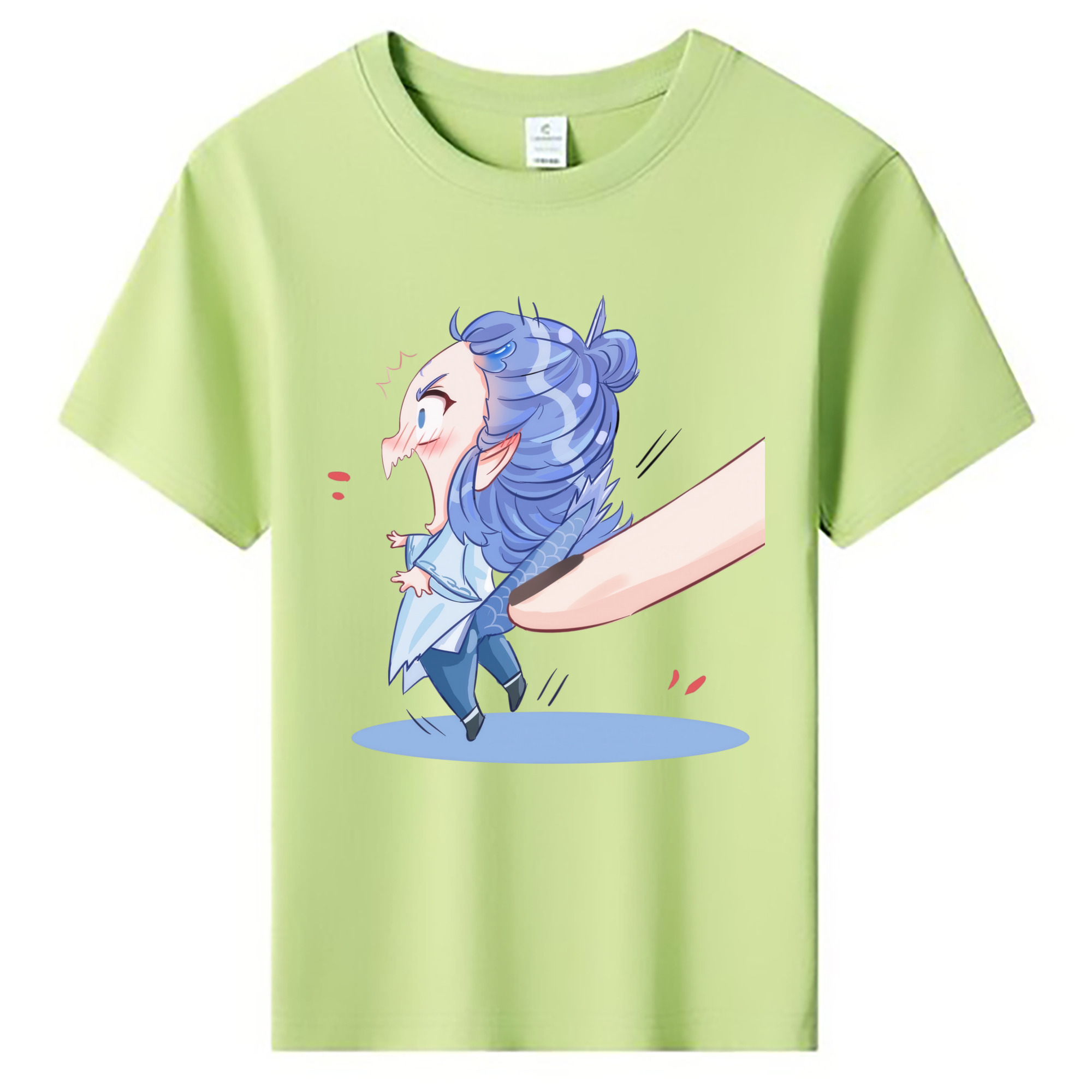 （画像用） Ne Zha 2 ナタ 魔童の大暴れ 綿100％キッズTシャツ（フロントプリント）